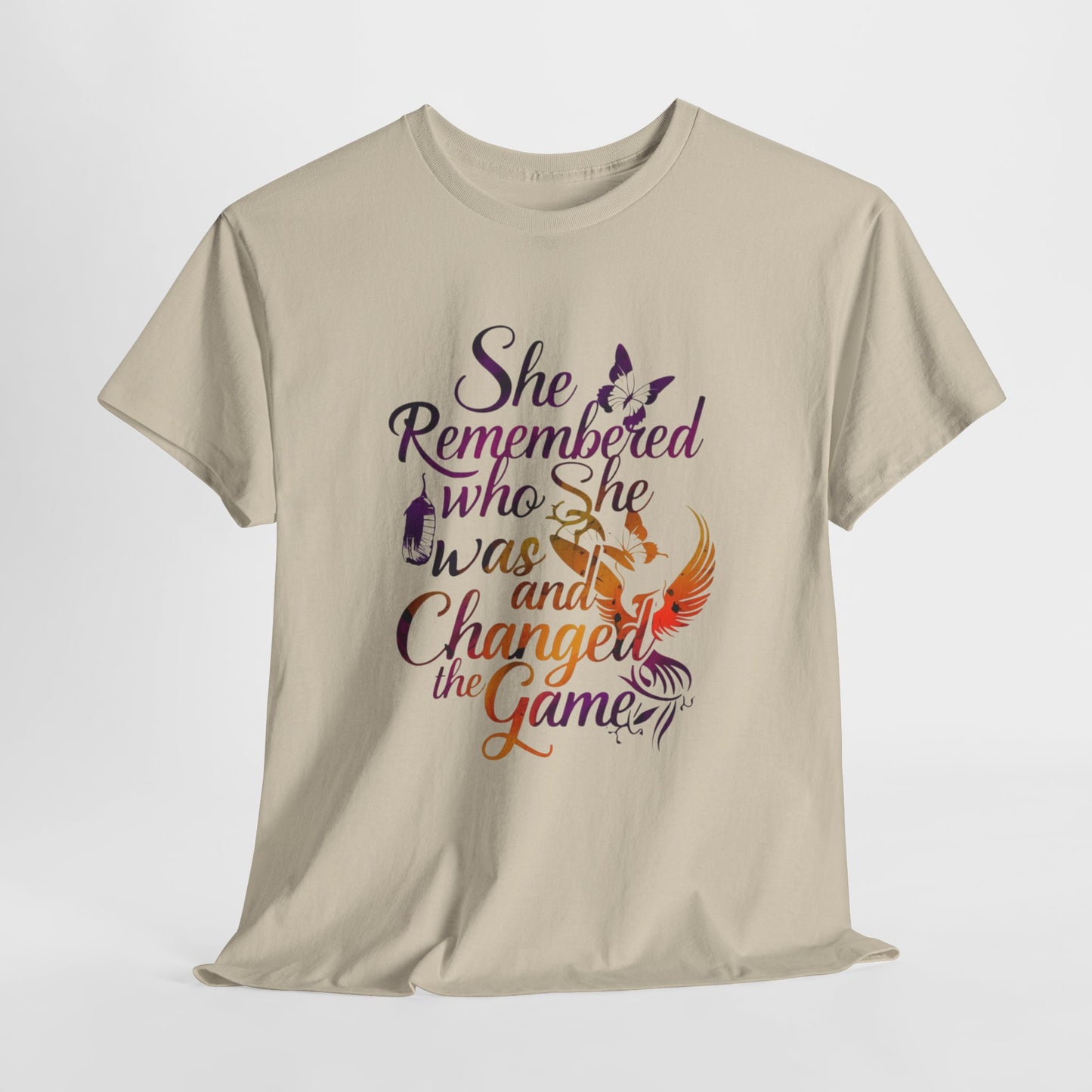 She Remembered Who She Was T Shirt with Hearts