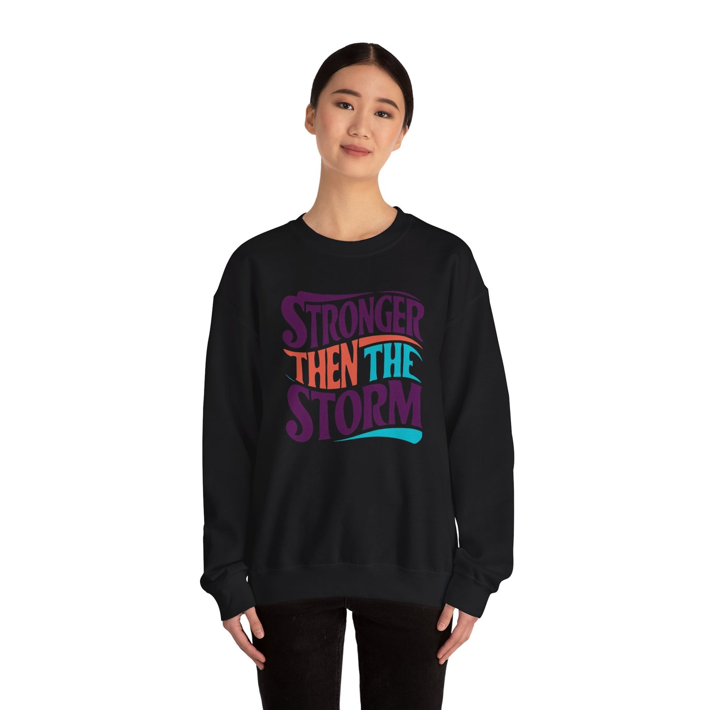 Stronger Then The Storm Unisex Heavy Blend™ Crewneck Sweatshirt