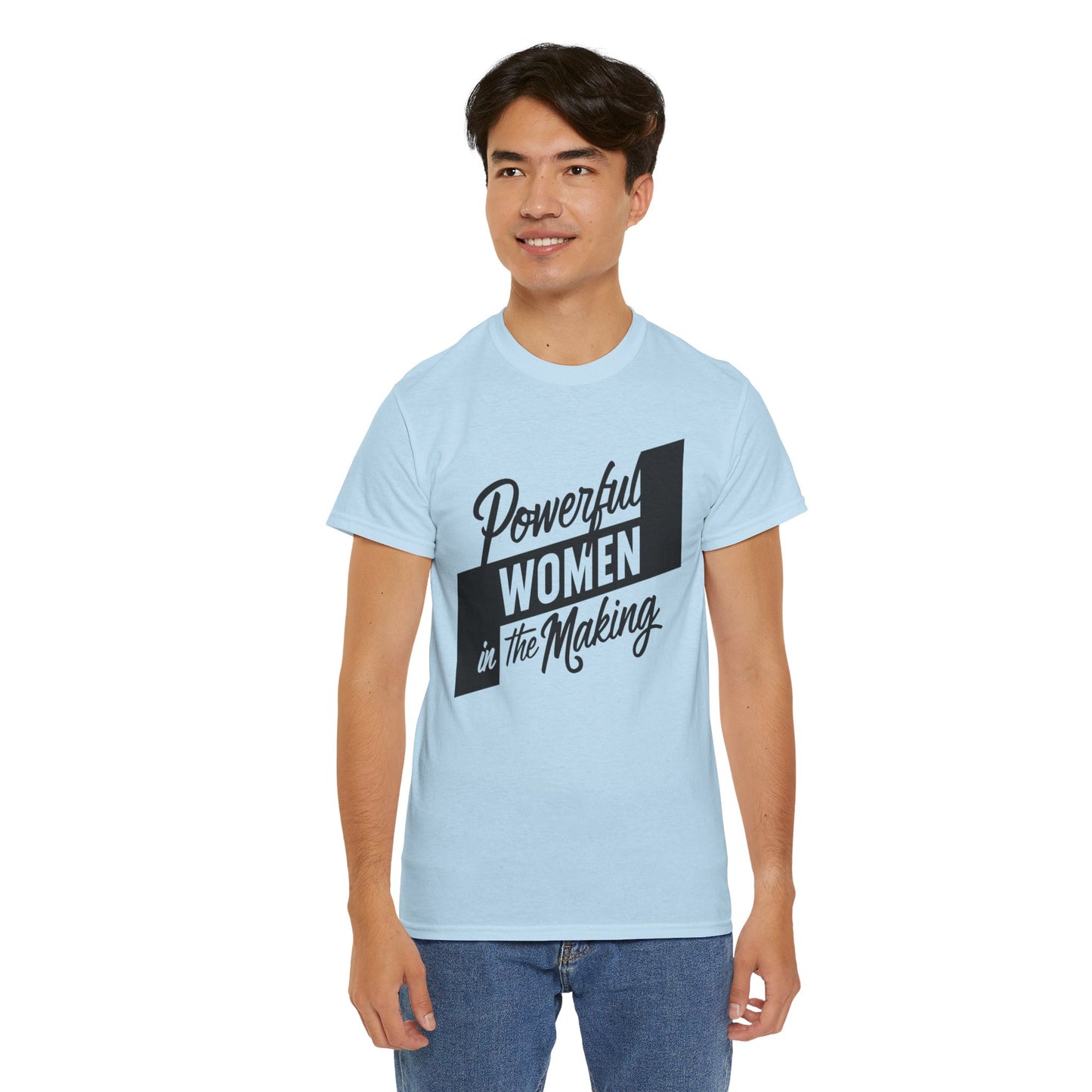 Powerful Women Printed T Shirt with Hearts
