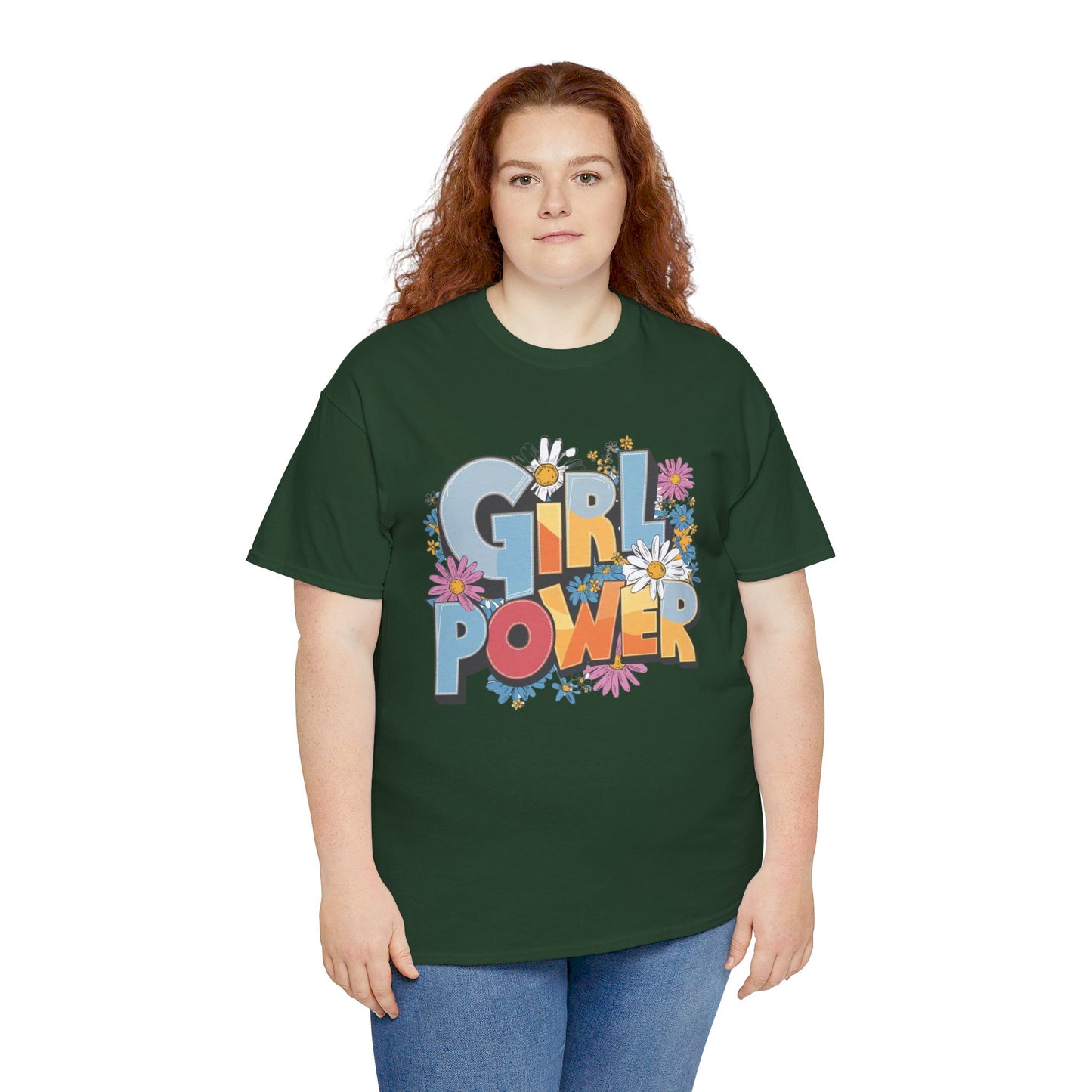 Girl Power Women Heavy Cotton Tee