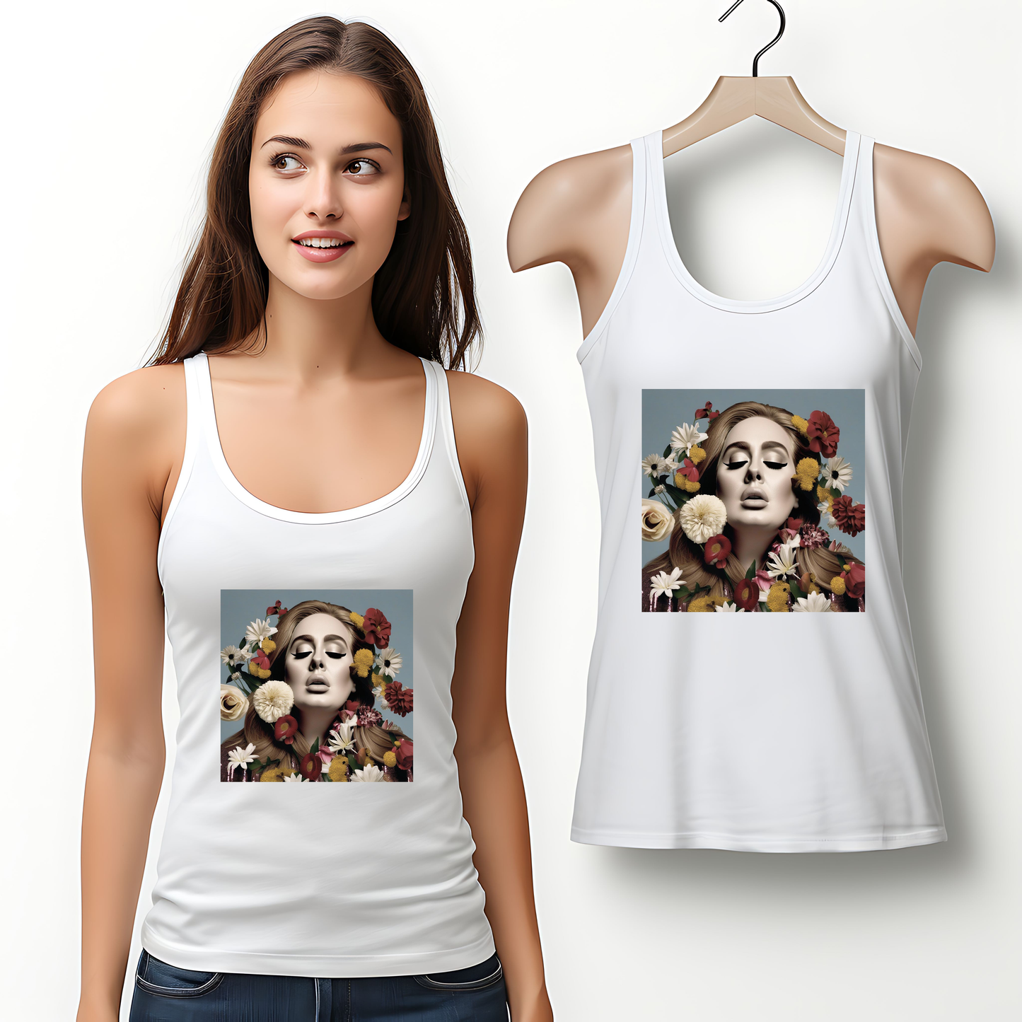 Adele Tank Top with Hearts