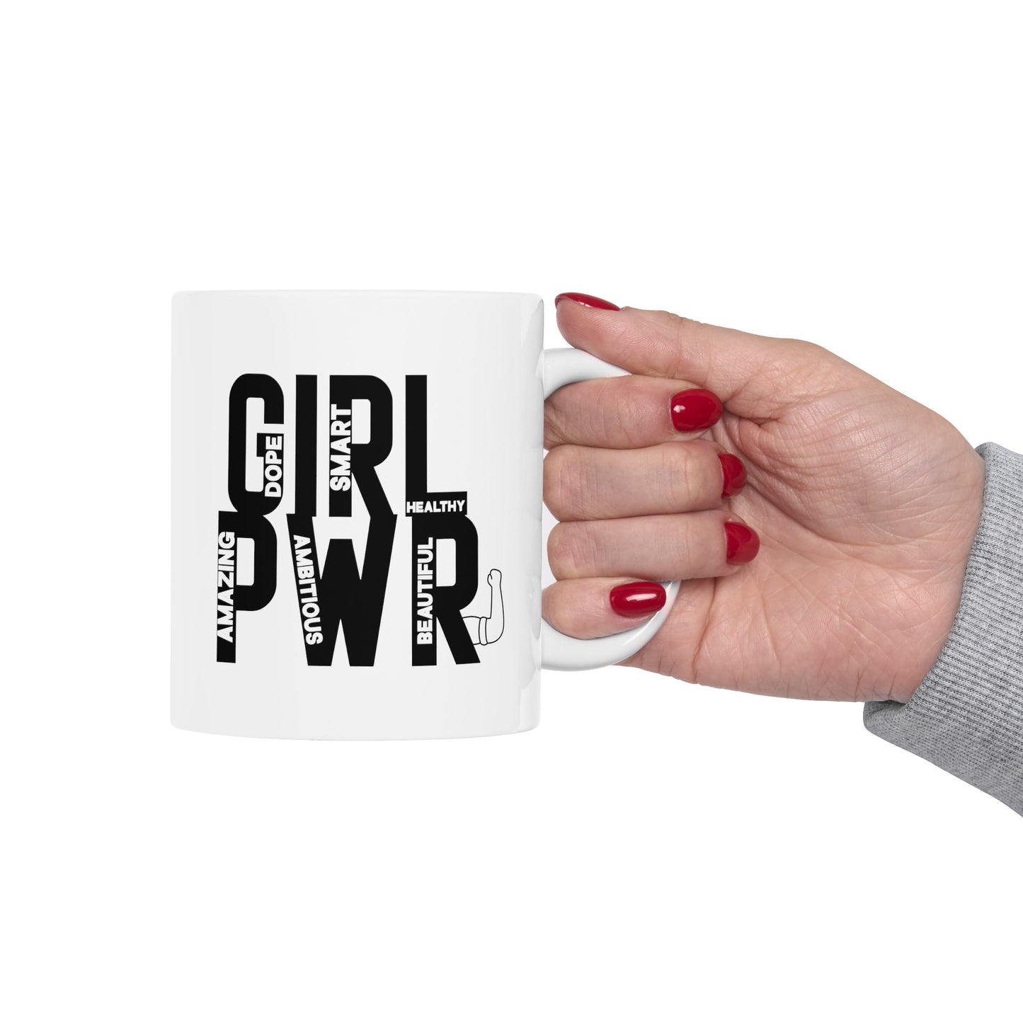 Girl PWR Ceramic Mug, (11oz, 15oz)