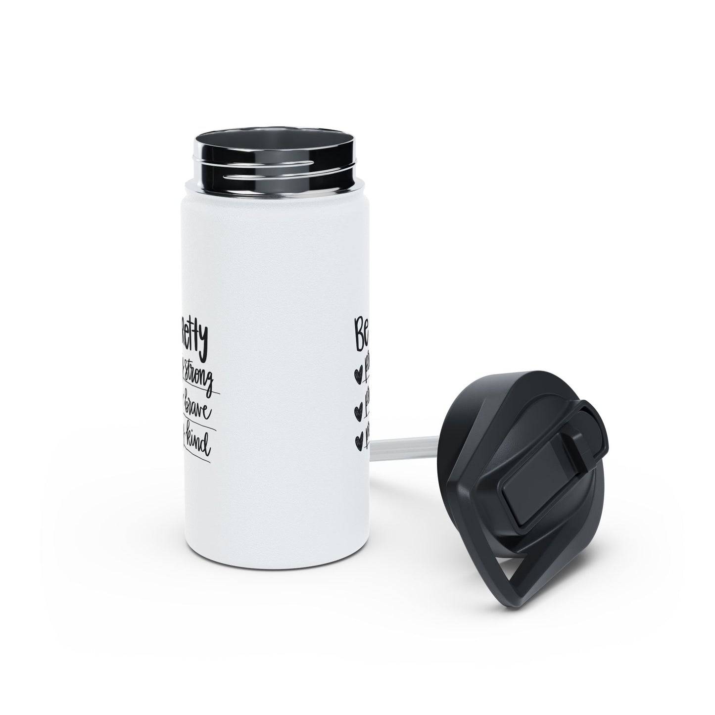 BE Pretty   Stainless Steel Water Bottle, Standard Lid