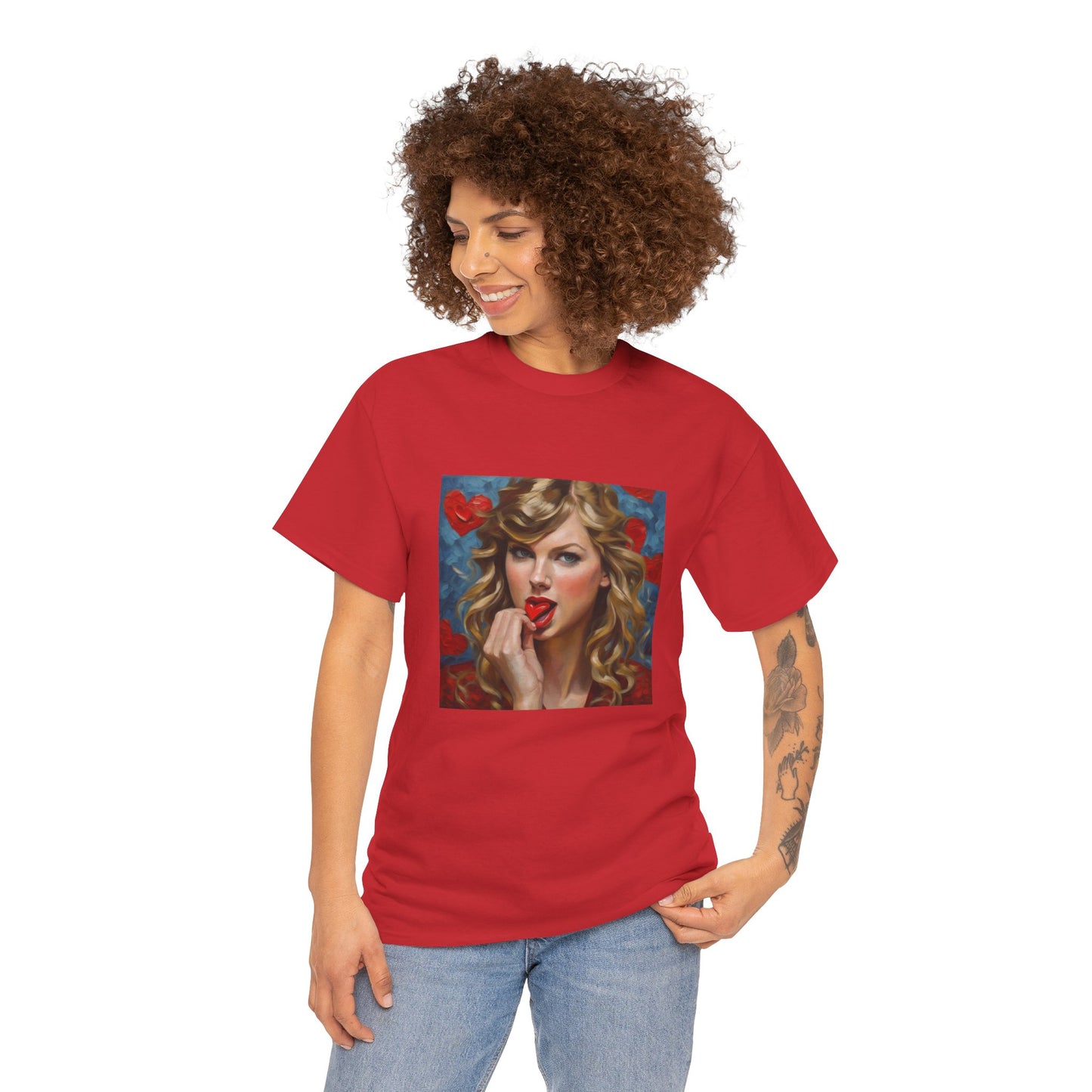 Taylor Swift T Shirt with Hearts