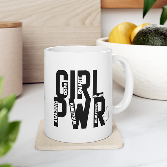Girl PWR Ceramic Mug, (11oz, 15oz)