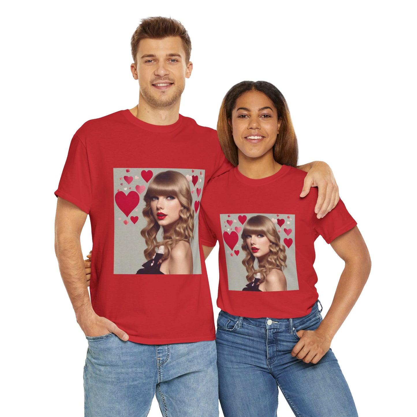 Taylor Swift T Shirt with Hearts
