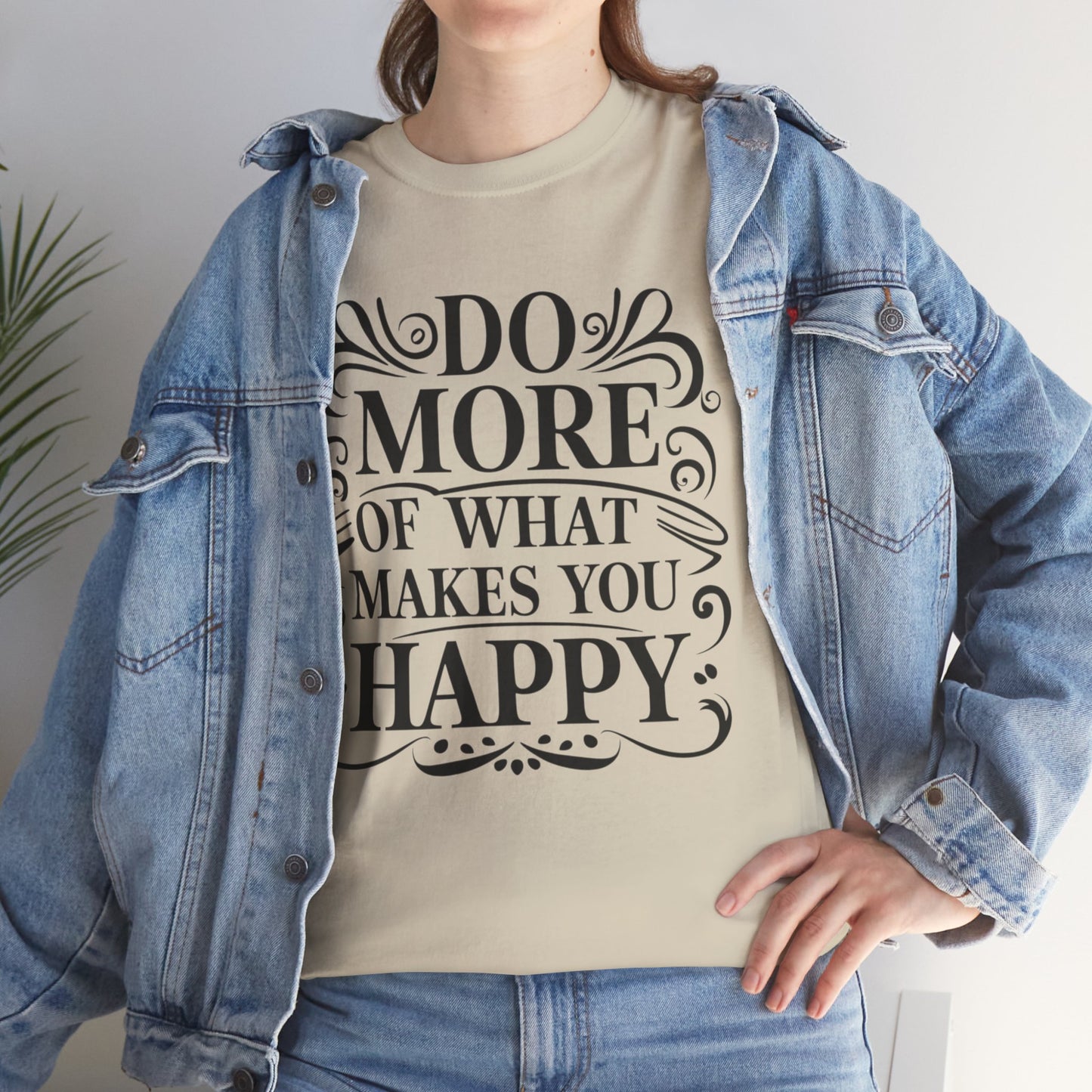Do More Of What Printed T Shirt with Hearts