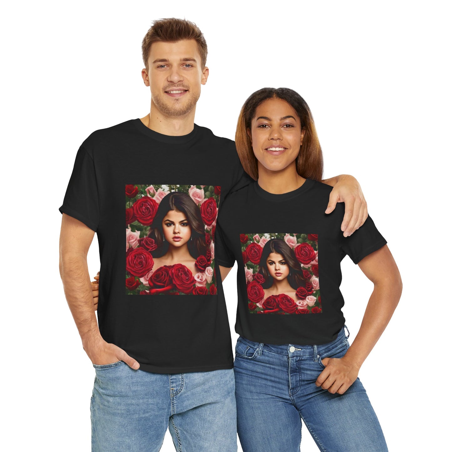 Selena Gomez T Shirt with Hearts