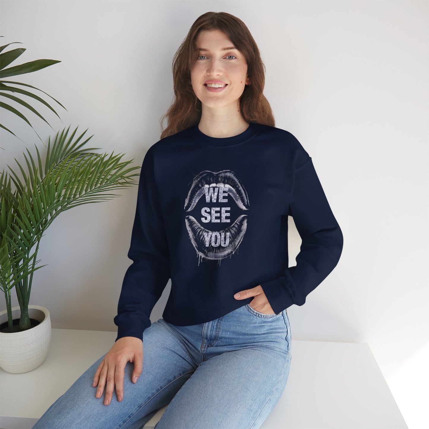 We See You Unisex Heavy Blend™ Crewneck Sweatshirt