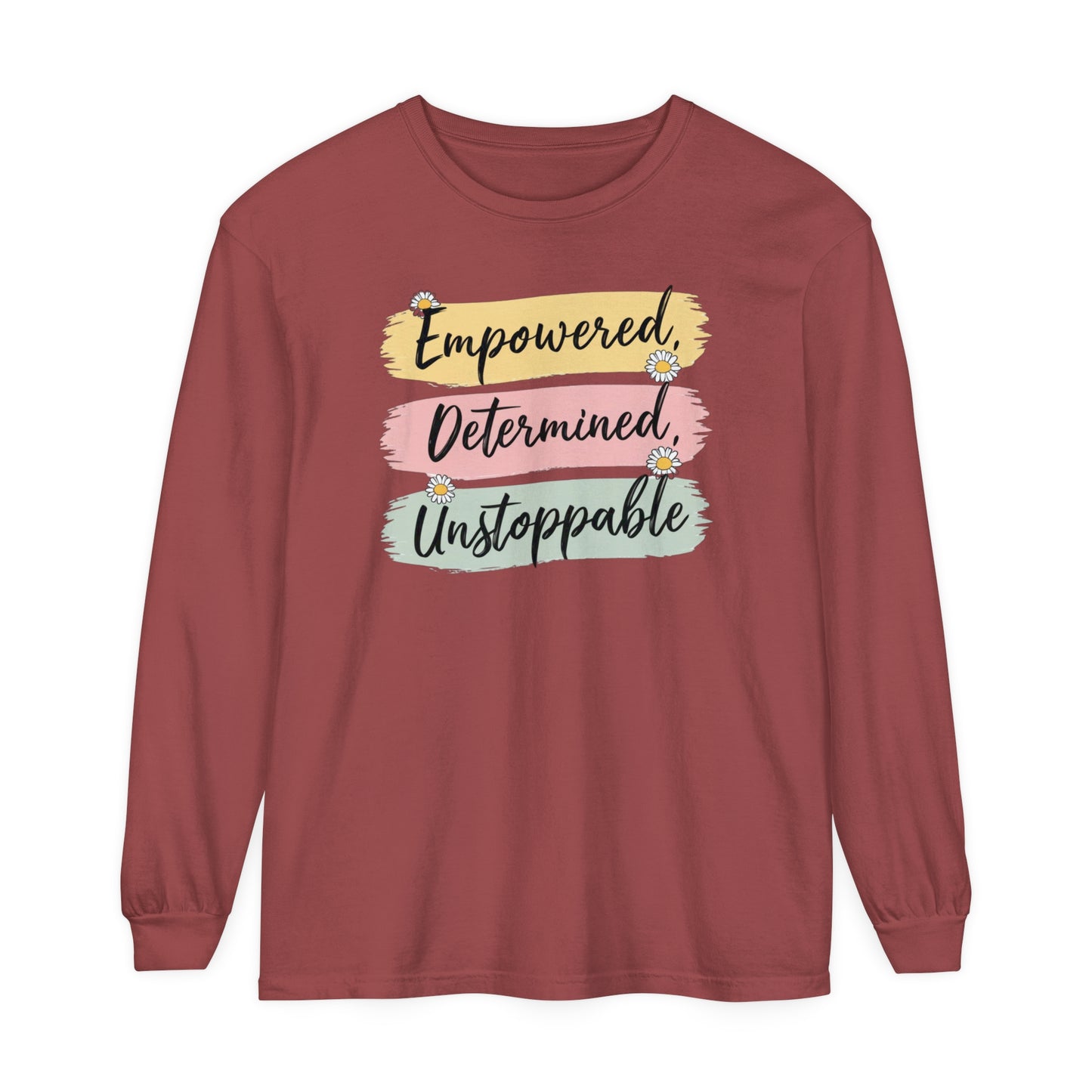 Empowered Women Garment-dyed Long Sleeve T-Shirt