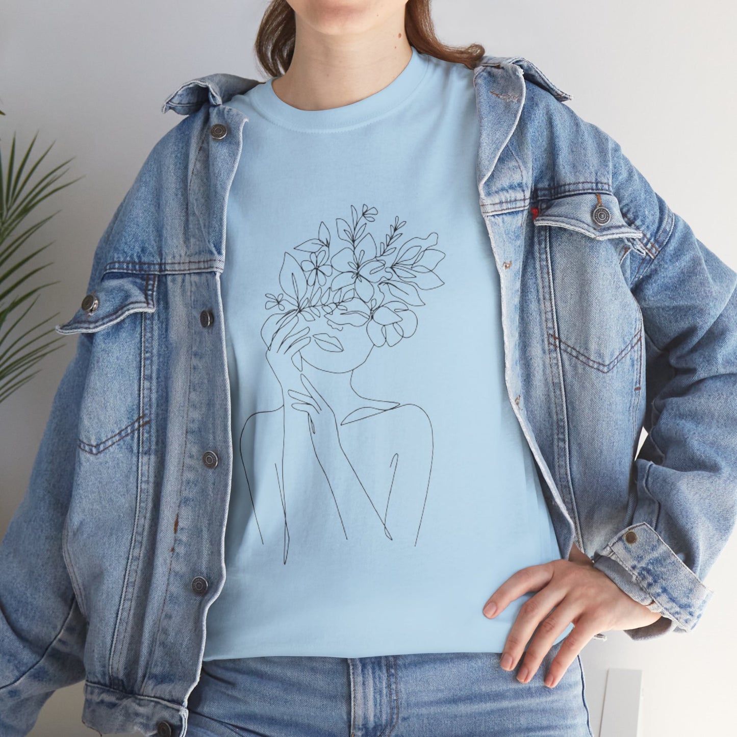 Women Artwork T Shirt with Hearts