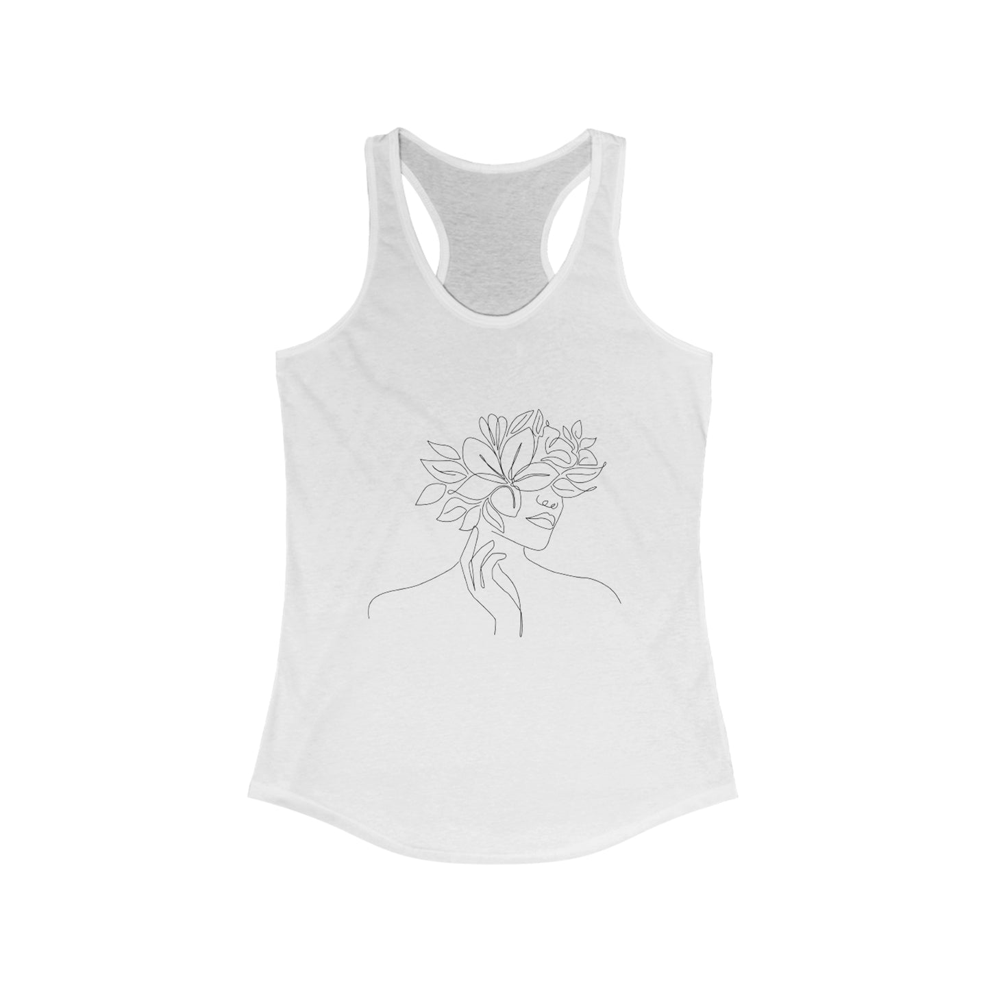 Women Artwork Tank Top with Hearts