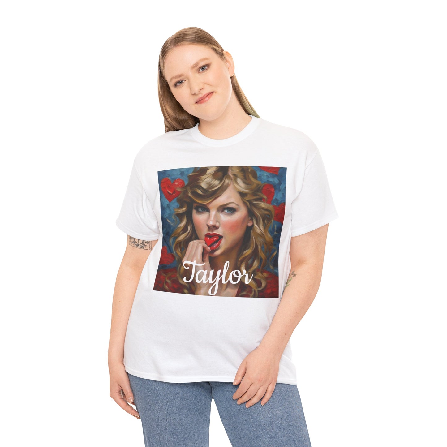 Taylor Swift T Shirt with Hearts