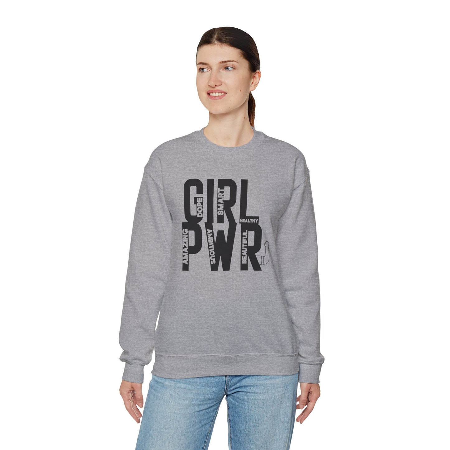 Girl PWR Unisex Heavy Blend™ Crewneck Sweatshirt