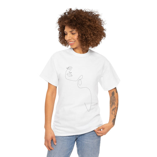 Women Artwork T Shirt with Hearts