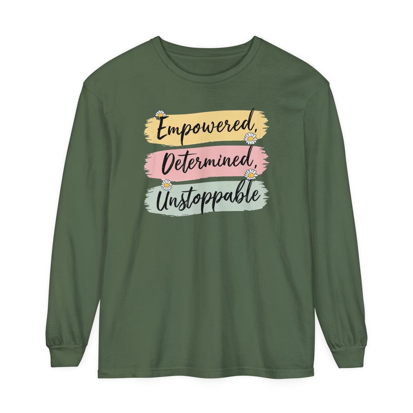 Empowered Women Garment-dyed Long Sleeve T-Shirt