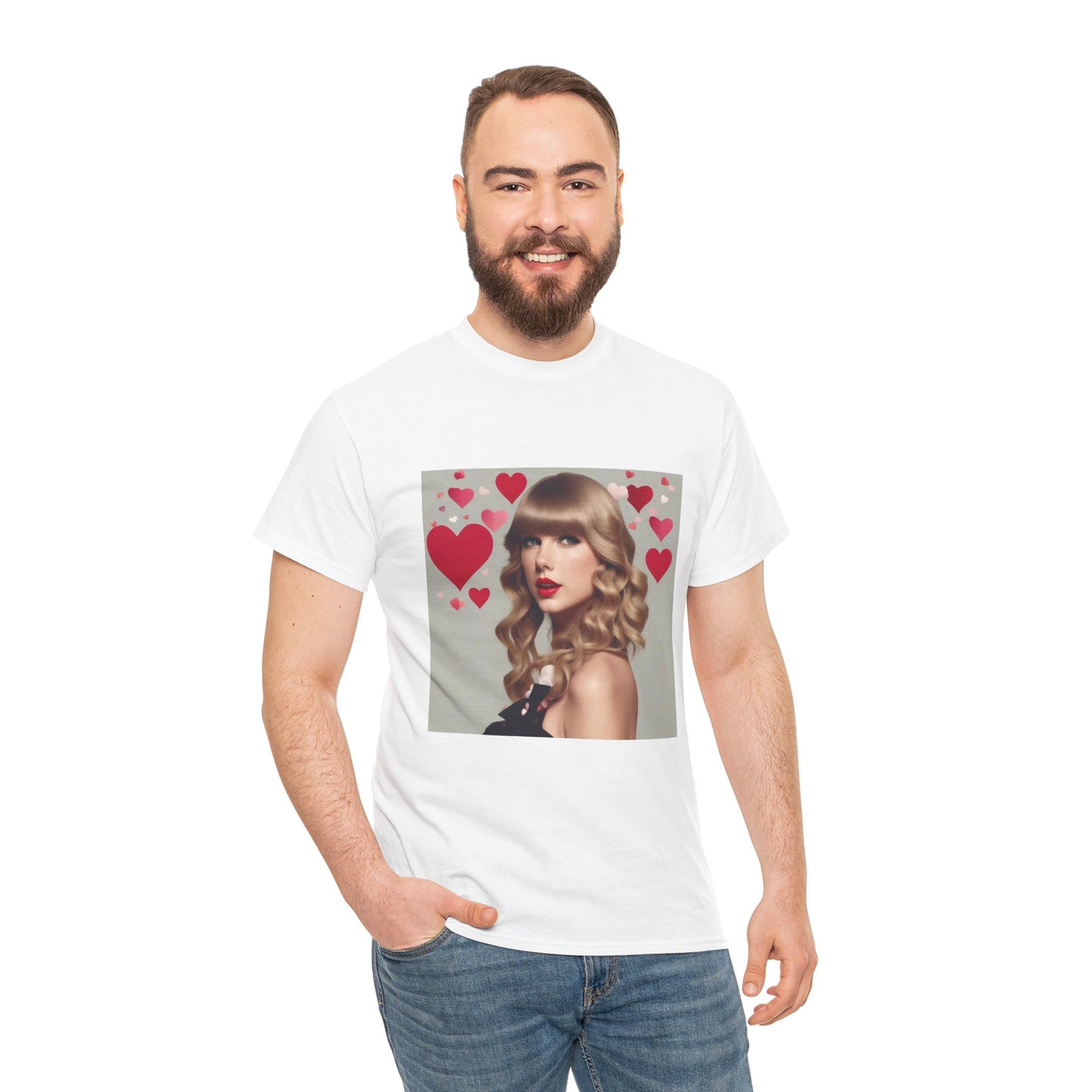 Taylor Swift T Shirt with Hearts