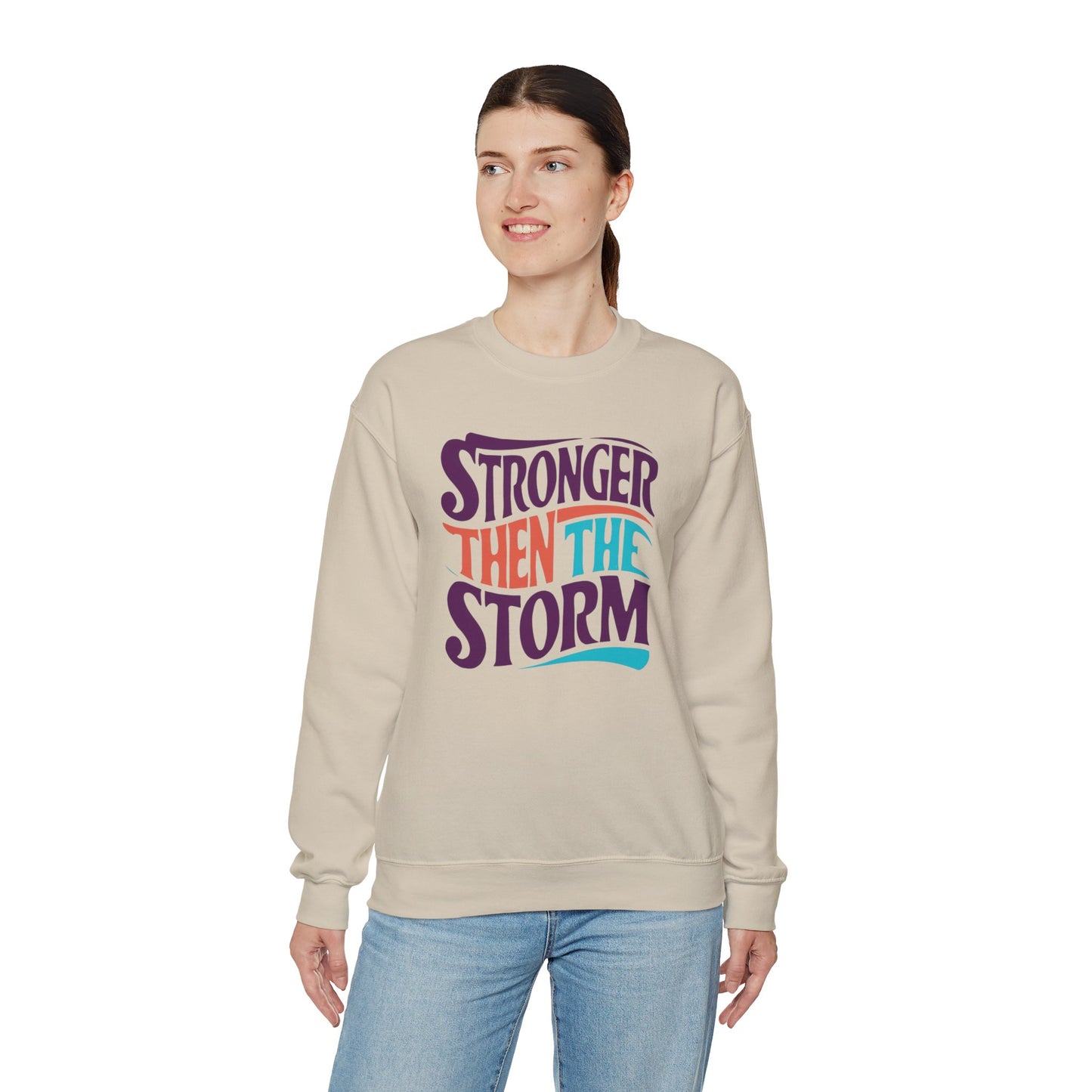 Stronger Then The Storm Unisex Heavy Blend™ Crewneck Sweatshirt
