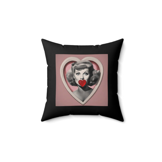 Women Spun Polyester Square Pillow