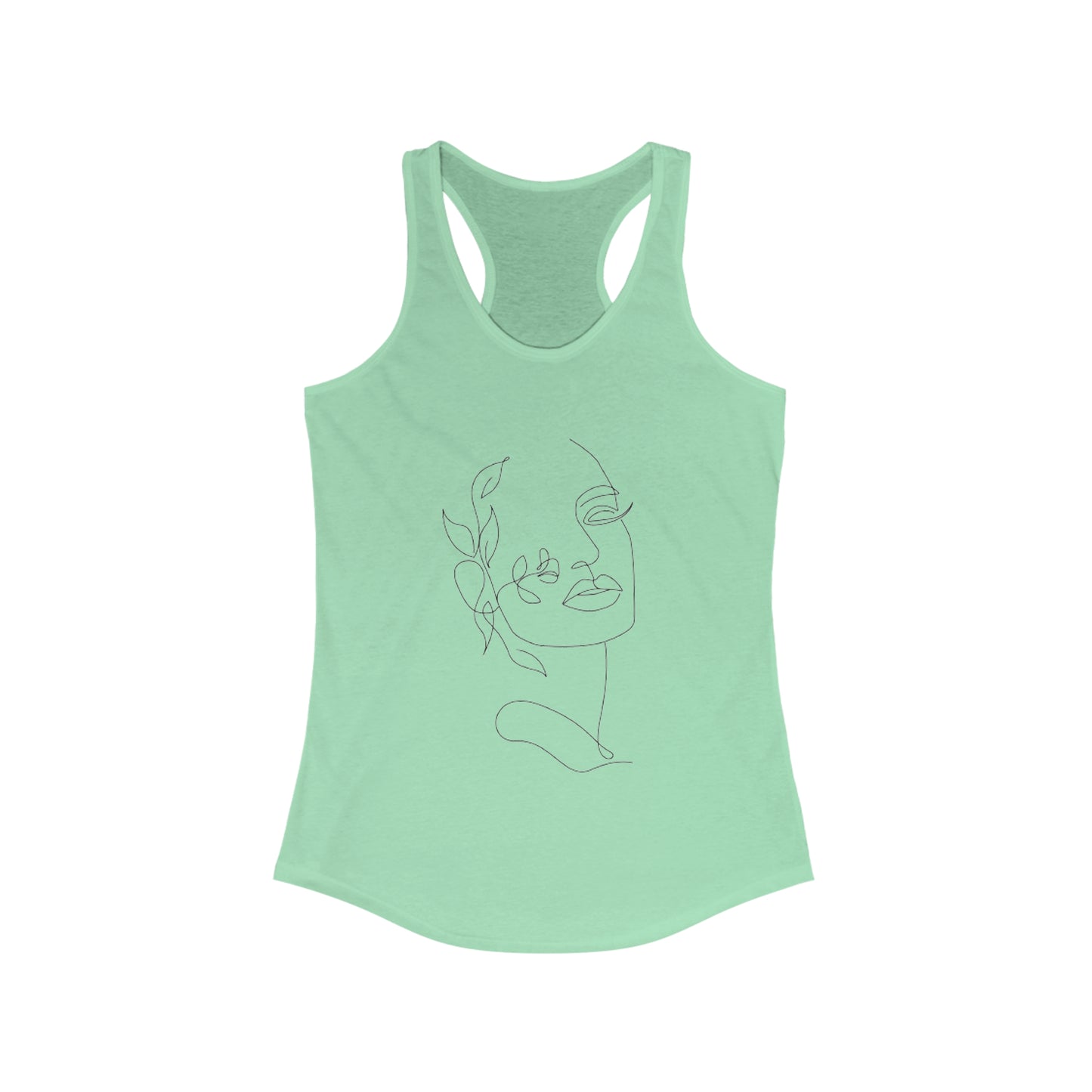 Women Artwork Tank Top with Hearts