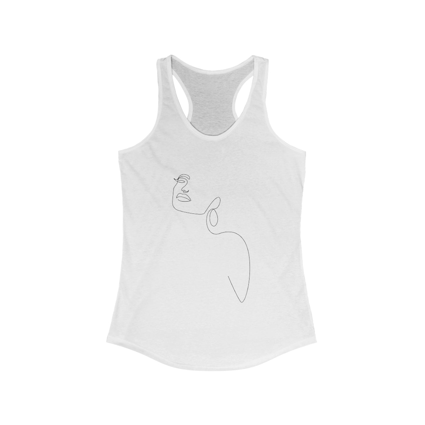 Women Artwork Tank Top with Hearts