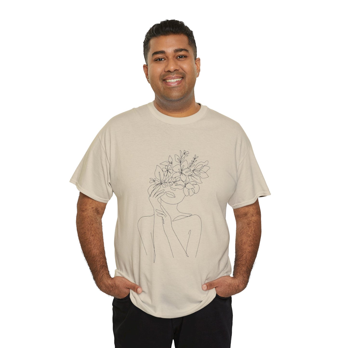 Women Artwork T Shirt with Hearts