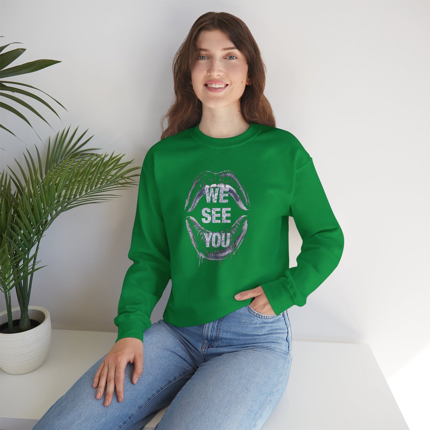 We See You Unisex Heavy Blend™ Crewneck Sweatshirt