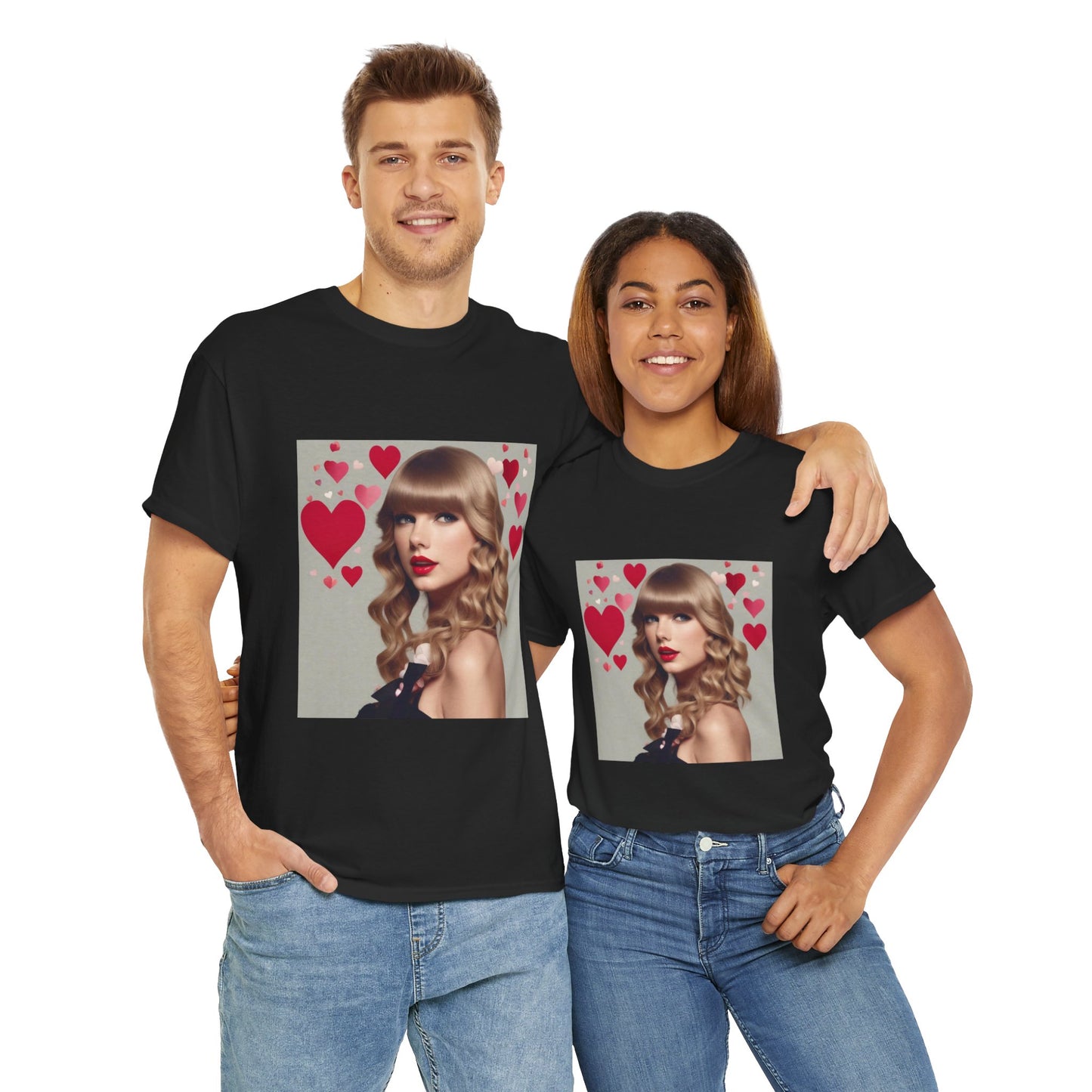Taylor Swift T Shirt with Hearts