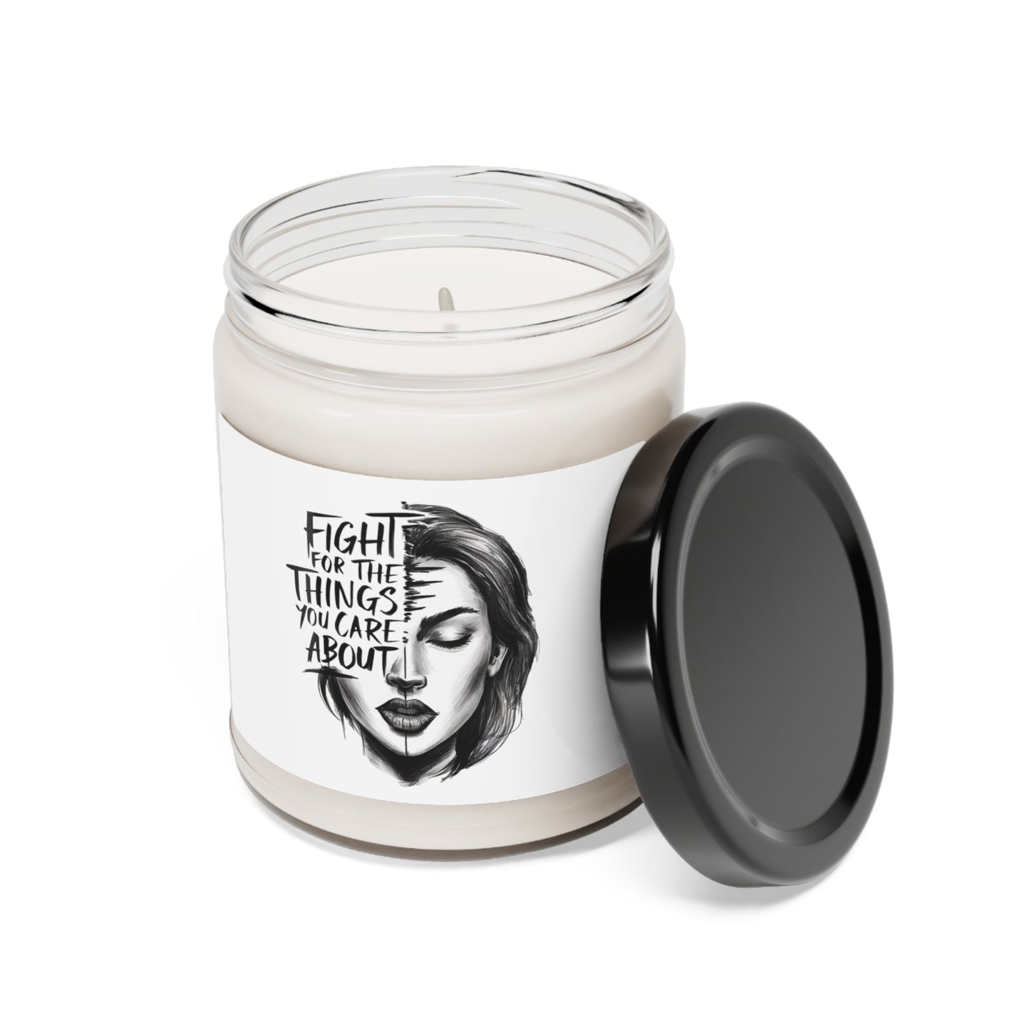 Fight For The Things You Care About Printed Scented Soy Candle, 9oz