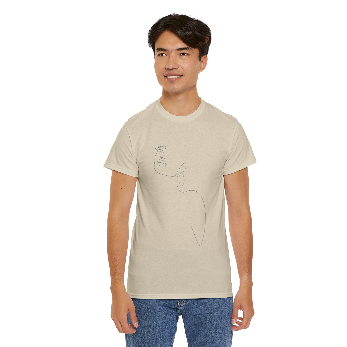 Women Artwork T Shirt with Hearts