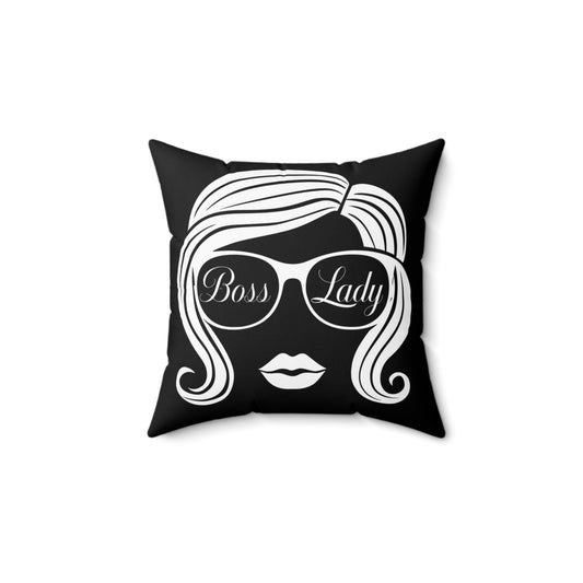 Boss Lady Spun Polyester Square Pillow