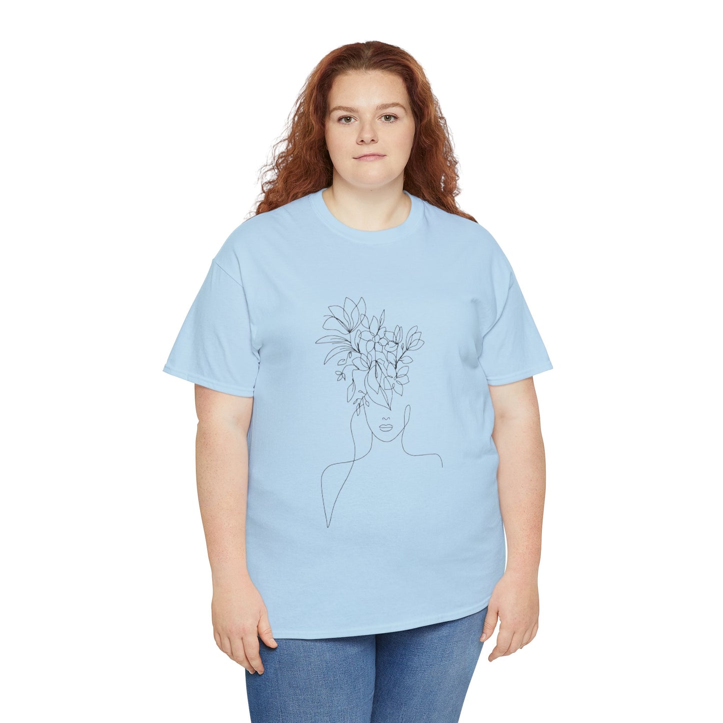 Women Artwork T Shirt with Hearts