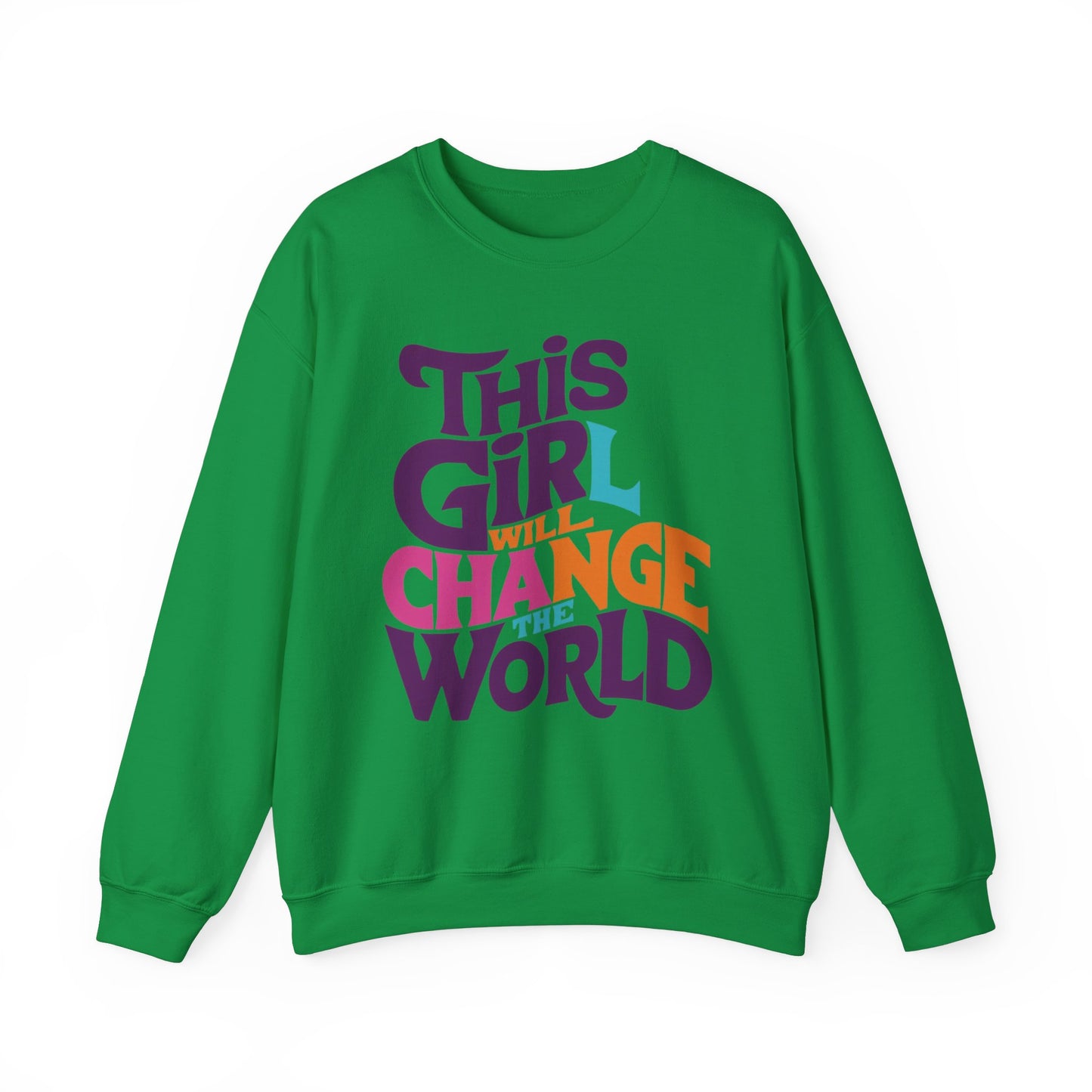 This Girl Will Change the World Unisex Heavy Blend™ Crewneck Sweatshirt