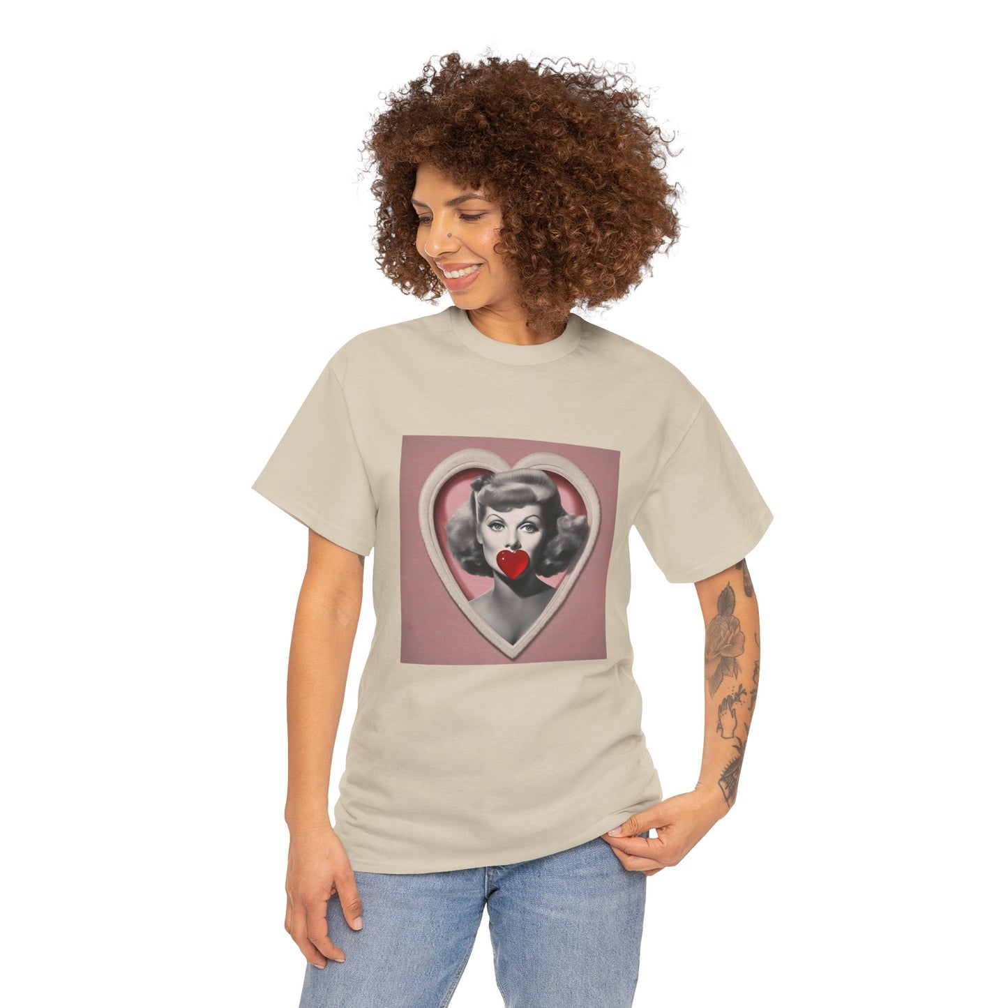 Miley Cyrus T Shirt with Hearts