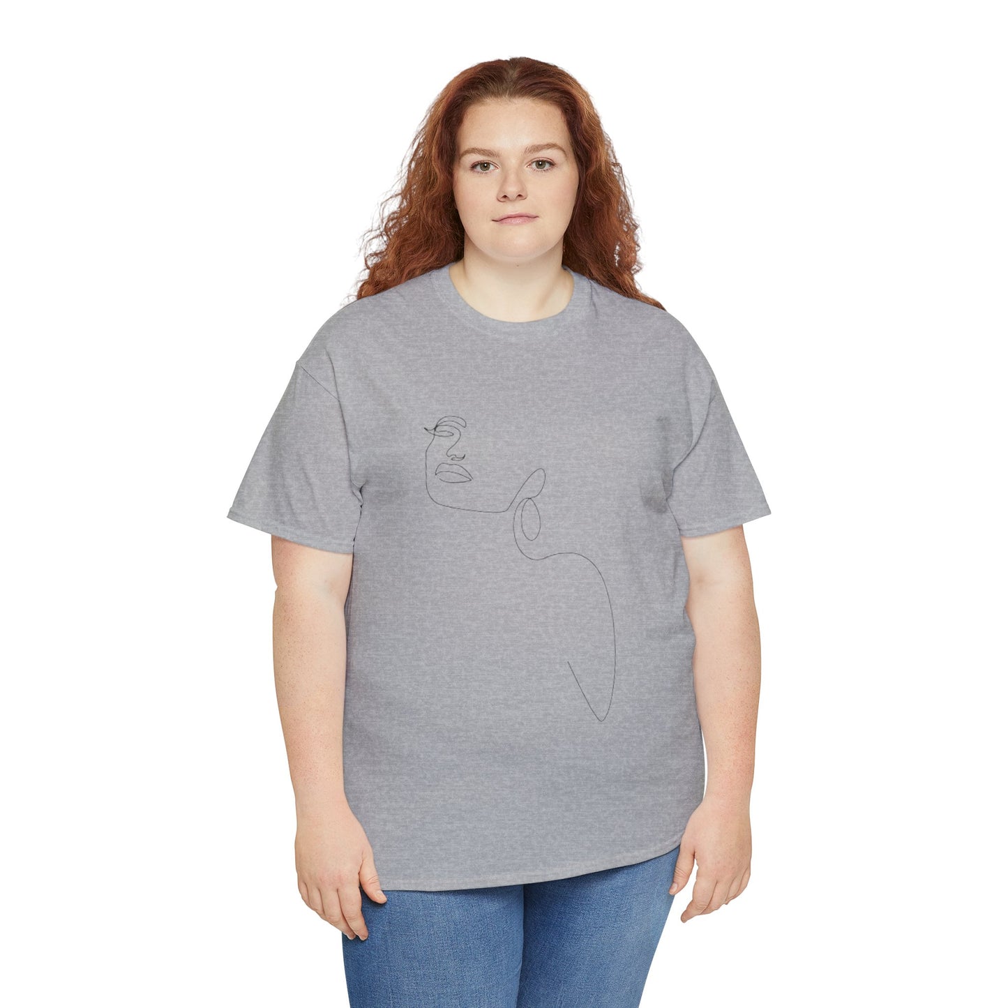 Women Artwork T Shirt with Hearts