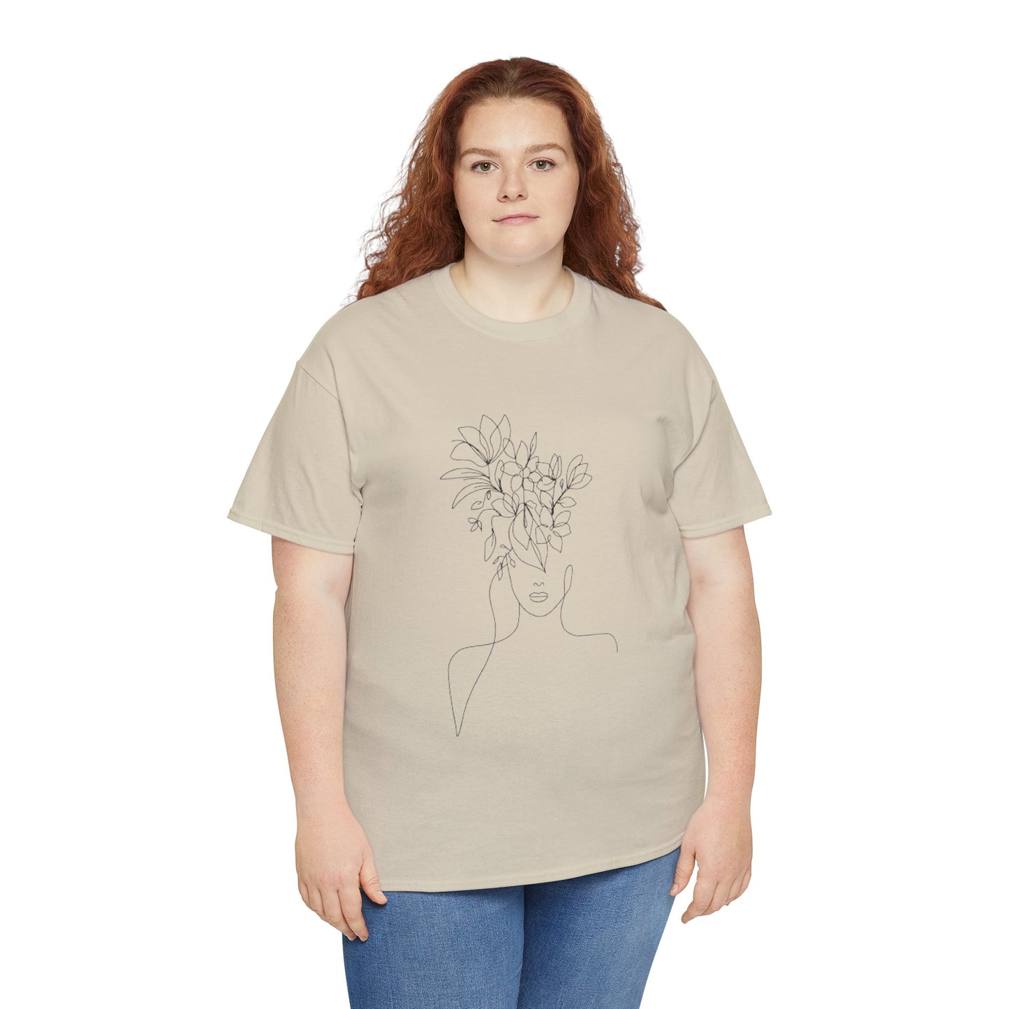 Women Artwork T Shirt with Hearts