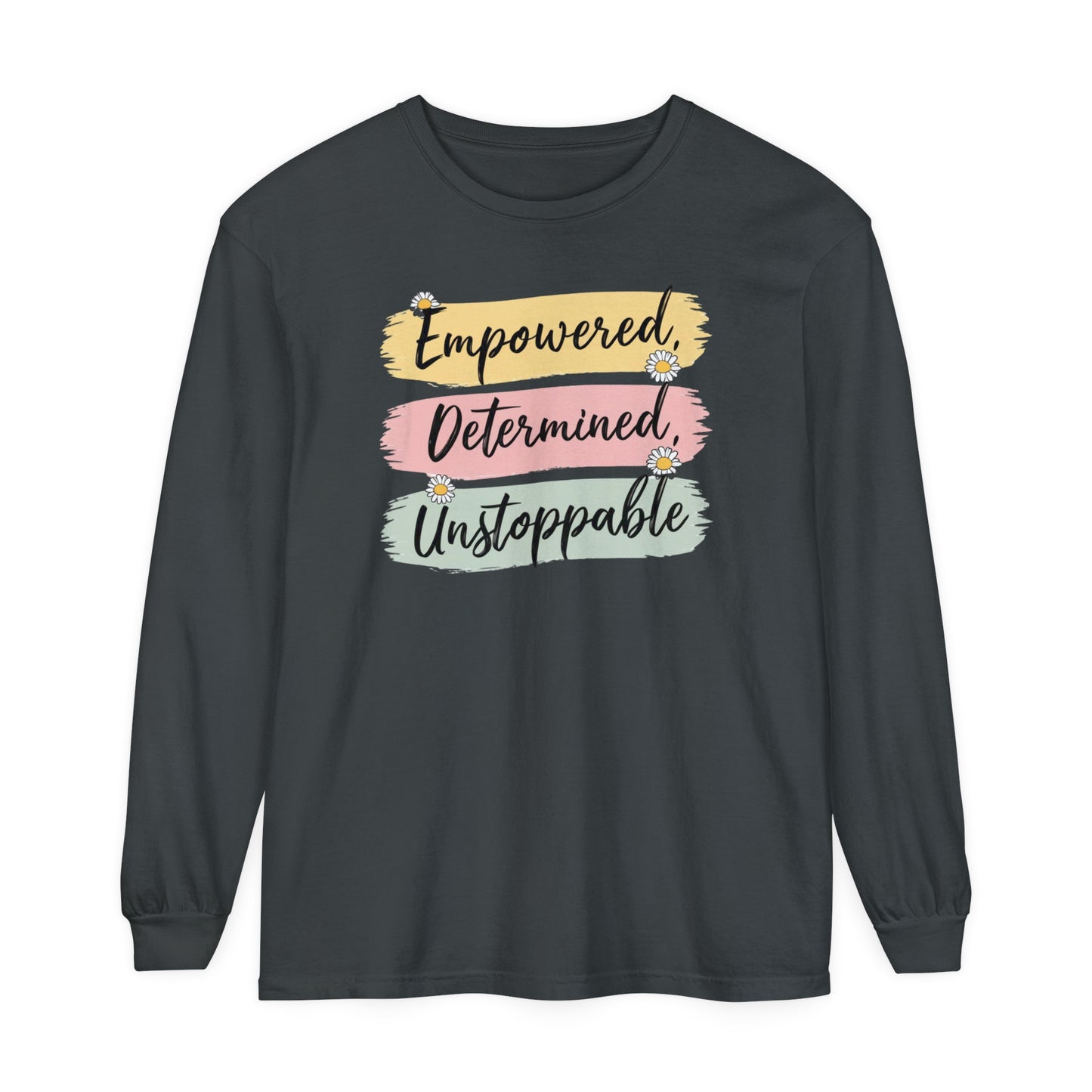 Empowered Women Garment-dyed Long Sleeve T-Shirt