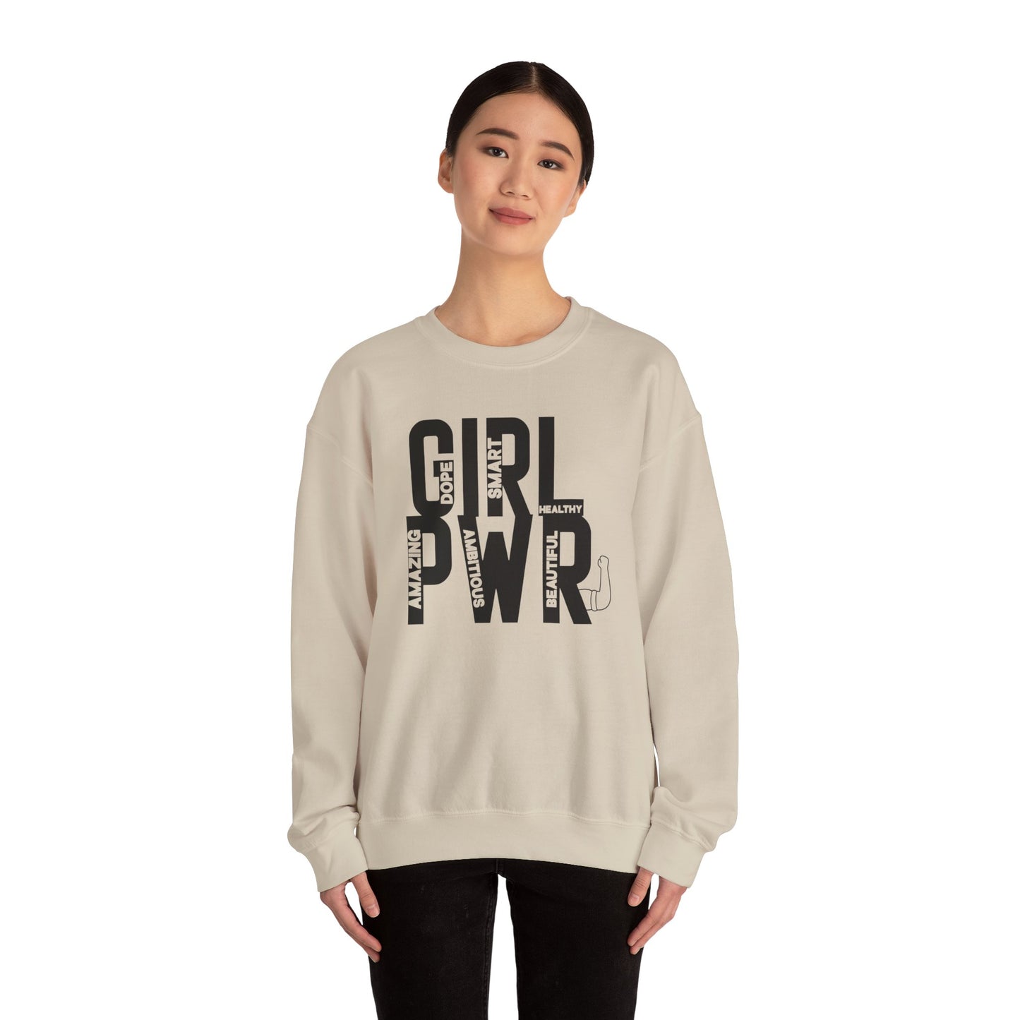 Girl PWR Unisex Heavy Blend™ Crewneck Sweatshirt