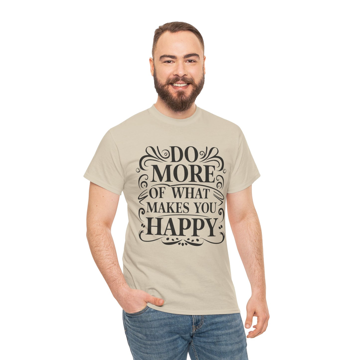 Do More Of What Printed T Shirt with Hearts