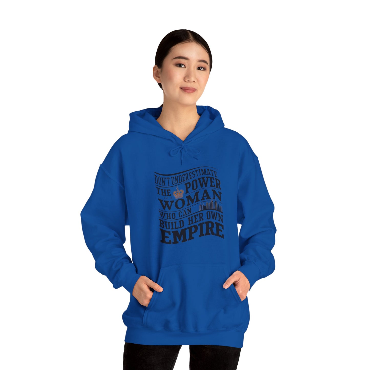 Don't Underestimate Printed Unisex Heavy Blend™ Hooded Sweatshirt