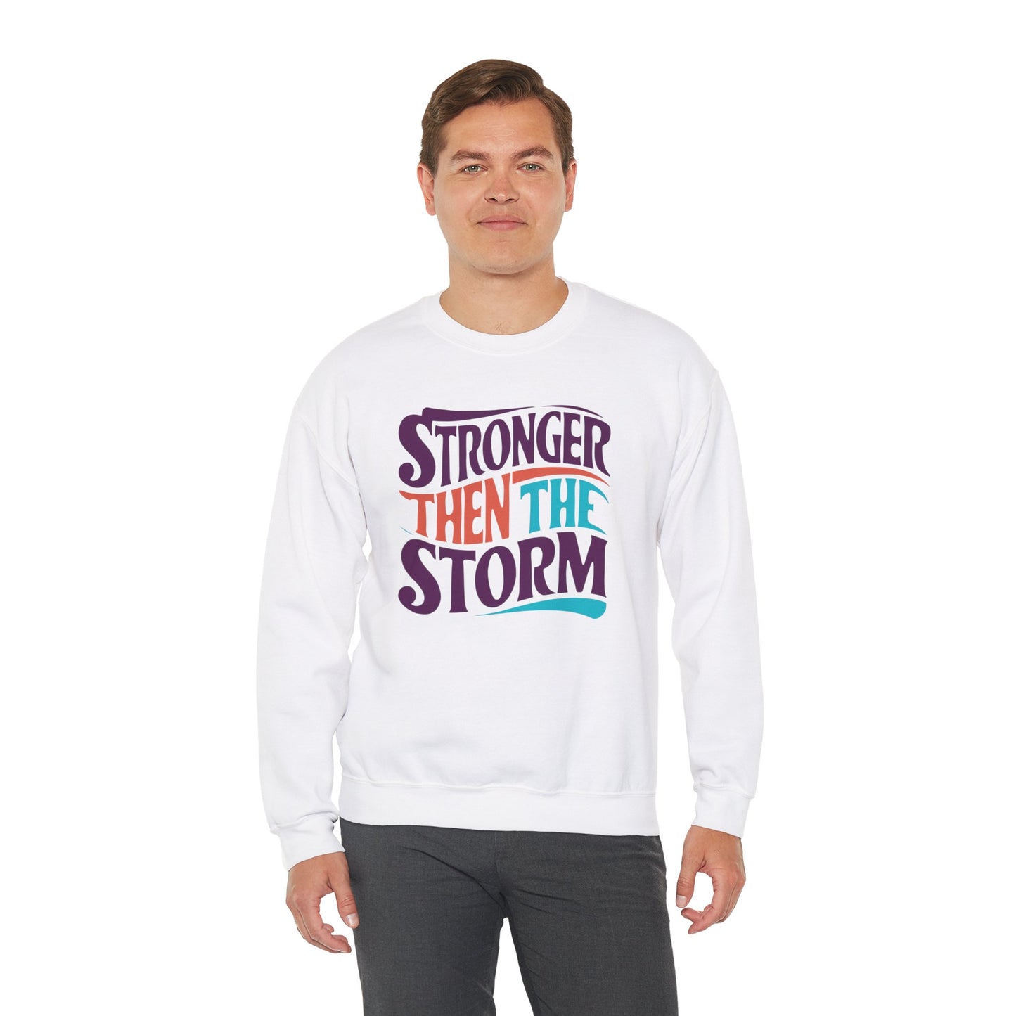 Stronger Then The Storm Unisex Heavy Blend™ Crewneck Sweatshirt