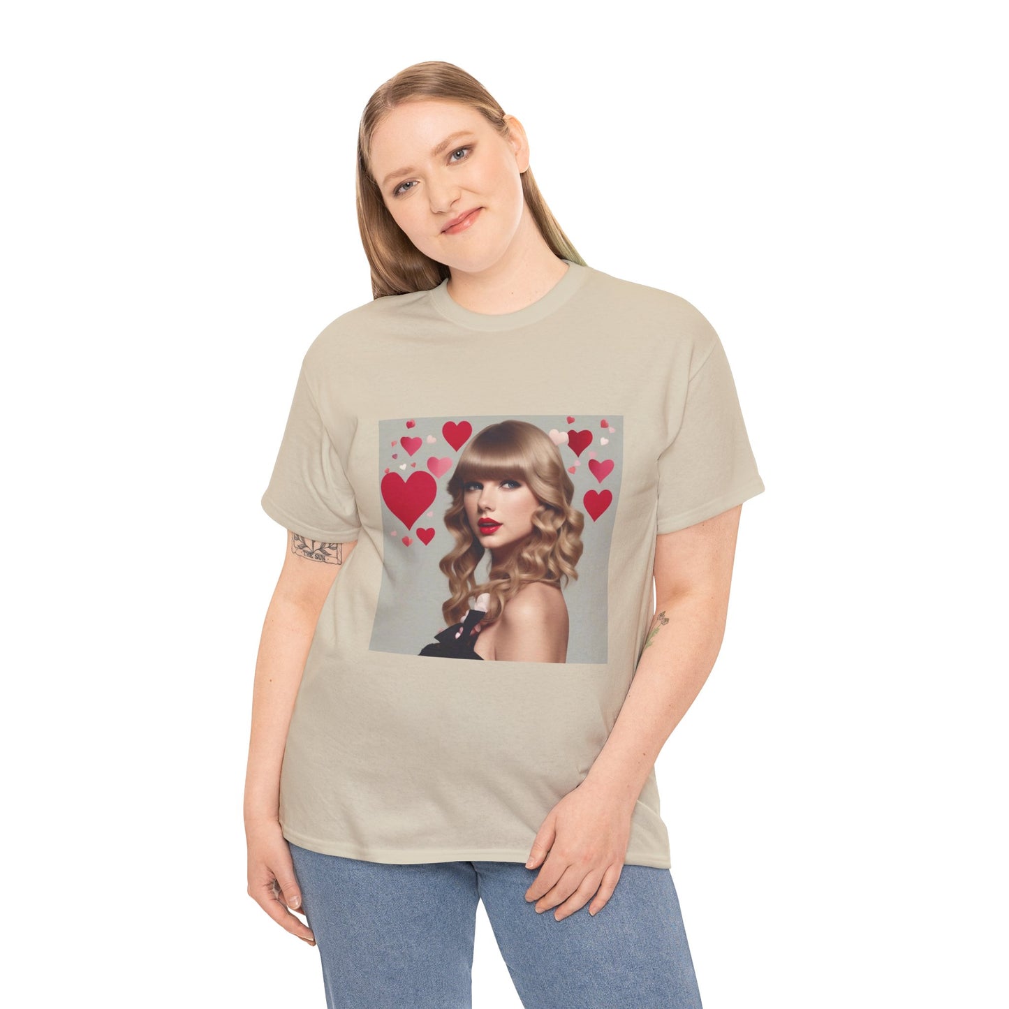Taylor Swift T Shirt with Hearts