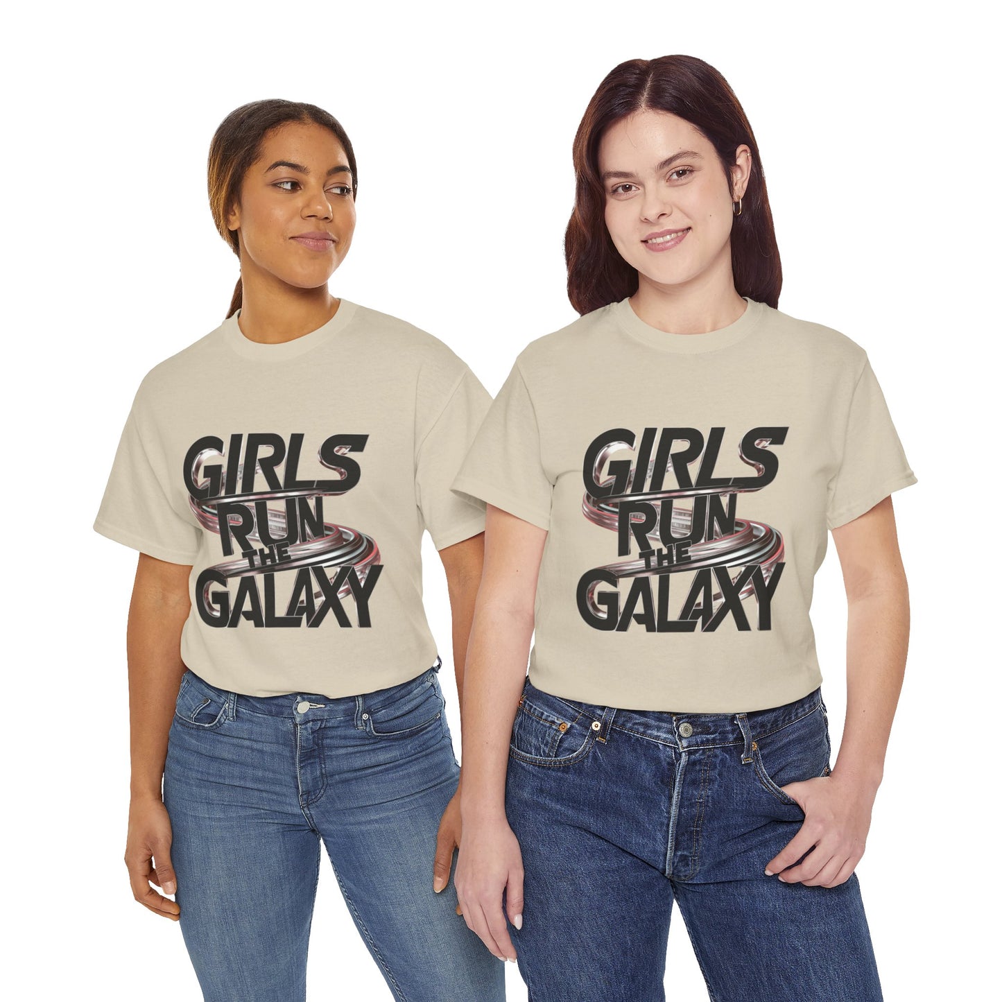 Girl Run The Galaxy T Shirt with Hearts