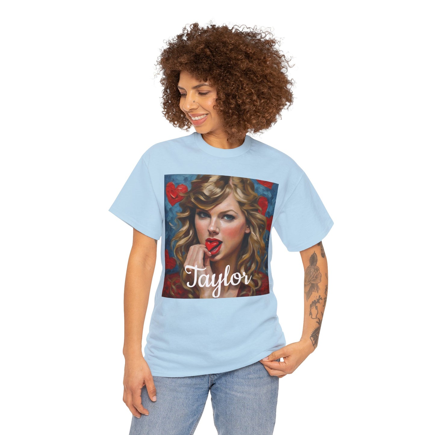 Taylor Swift T Shirt with Hearts