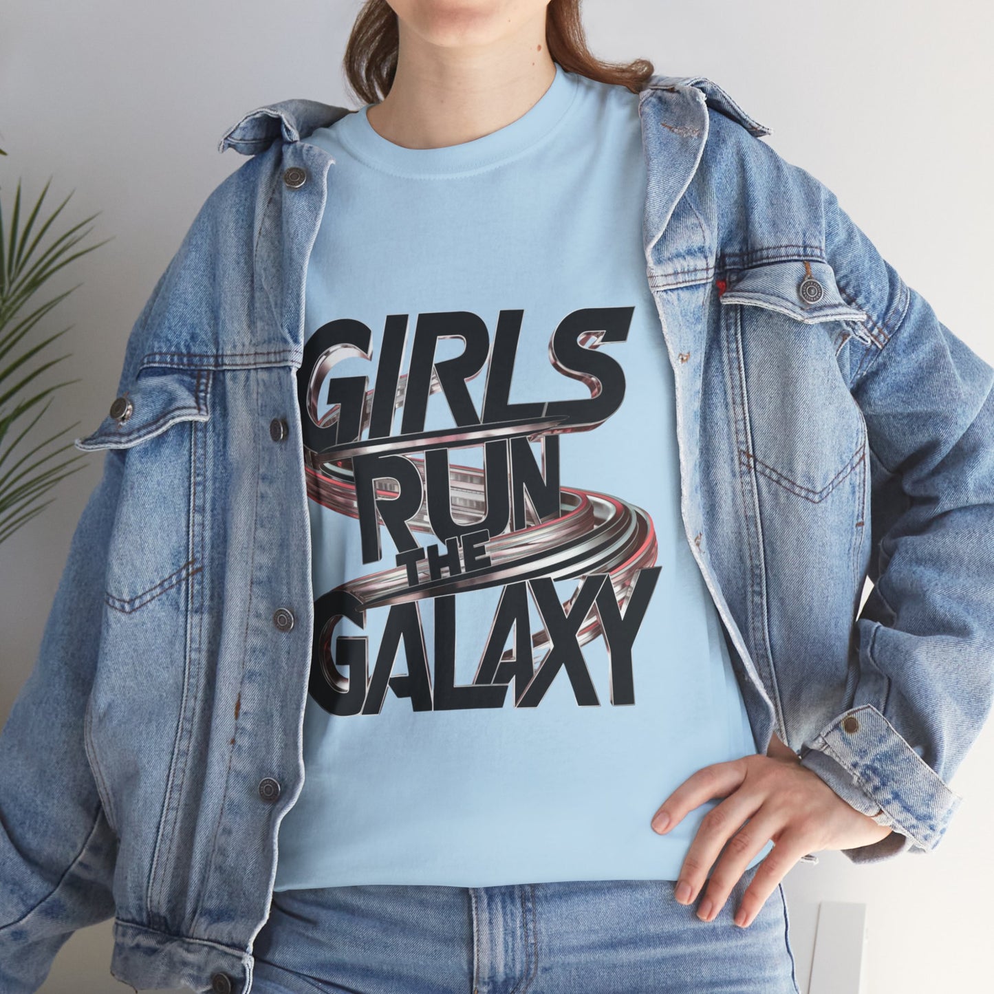 Girl Run The Galaxy T Shirt with Hearts