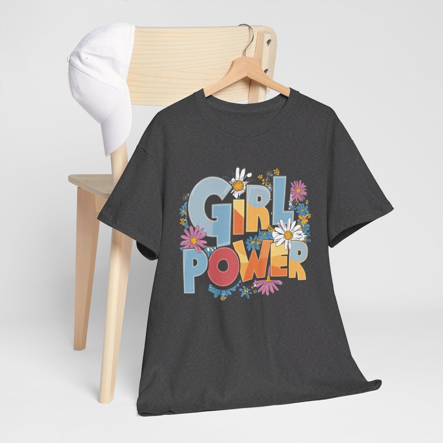 Girl Power Women Heavy Cotton Tee