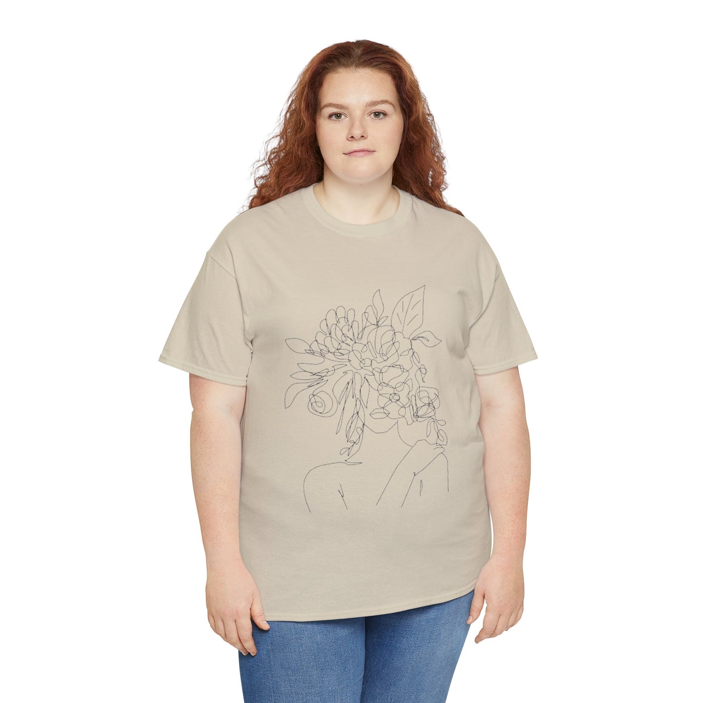 Women Artwork T Shirt with Hearts