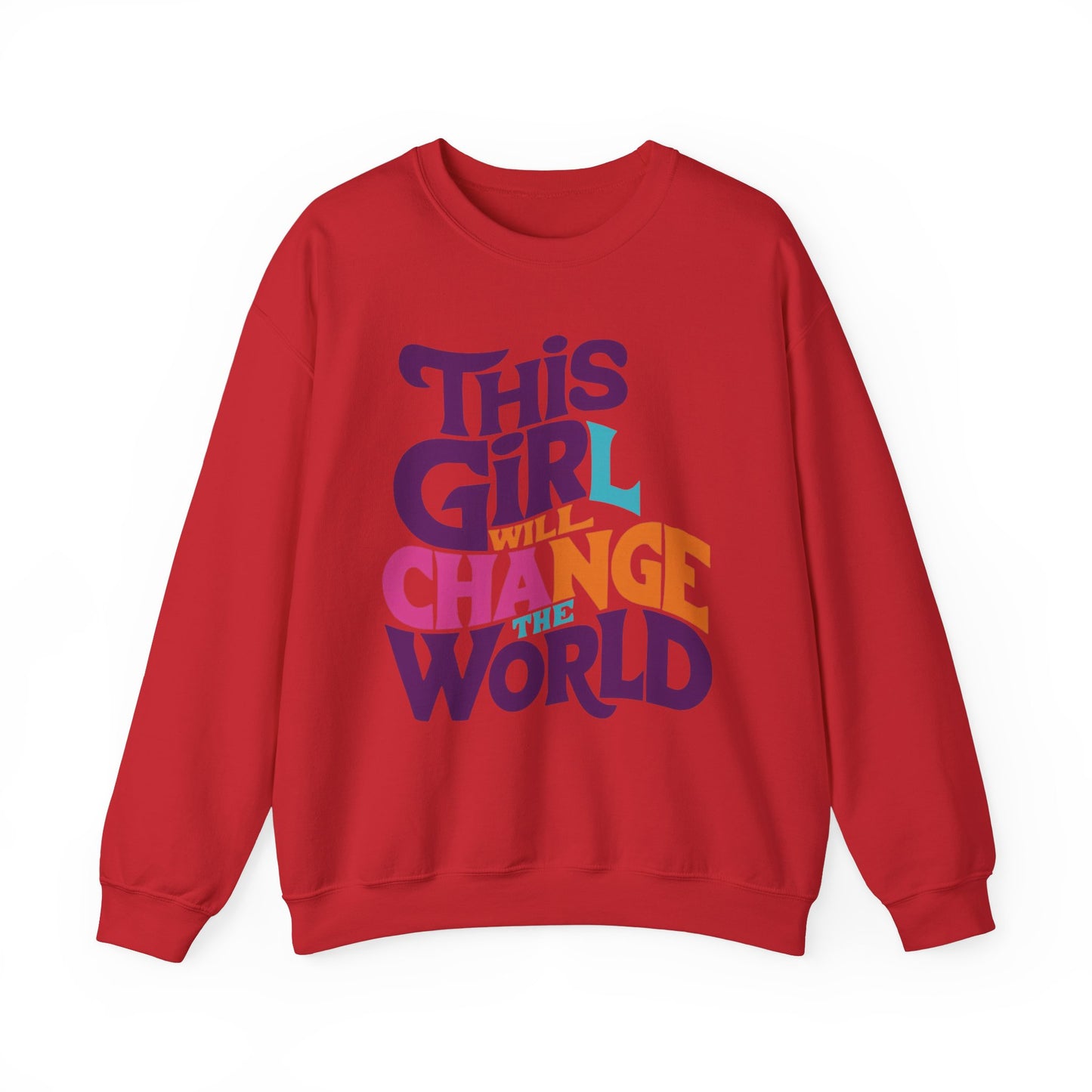 This Girl Will Change the World Unisex Heavy Blend™ Crewneck Sweatshirt