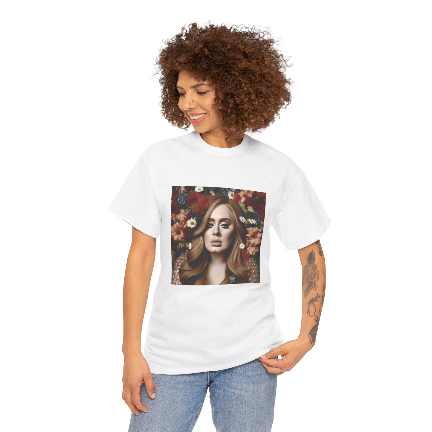 Adele T Shirt with Hearts