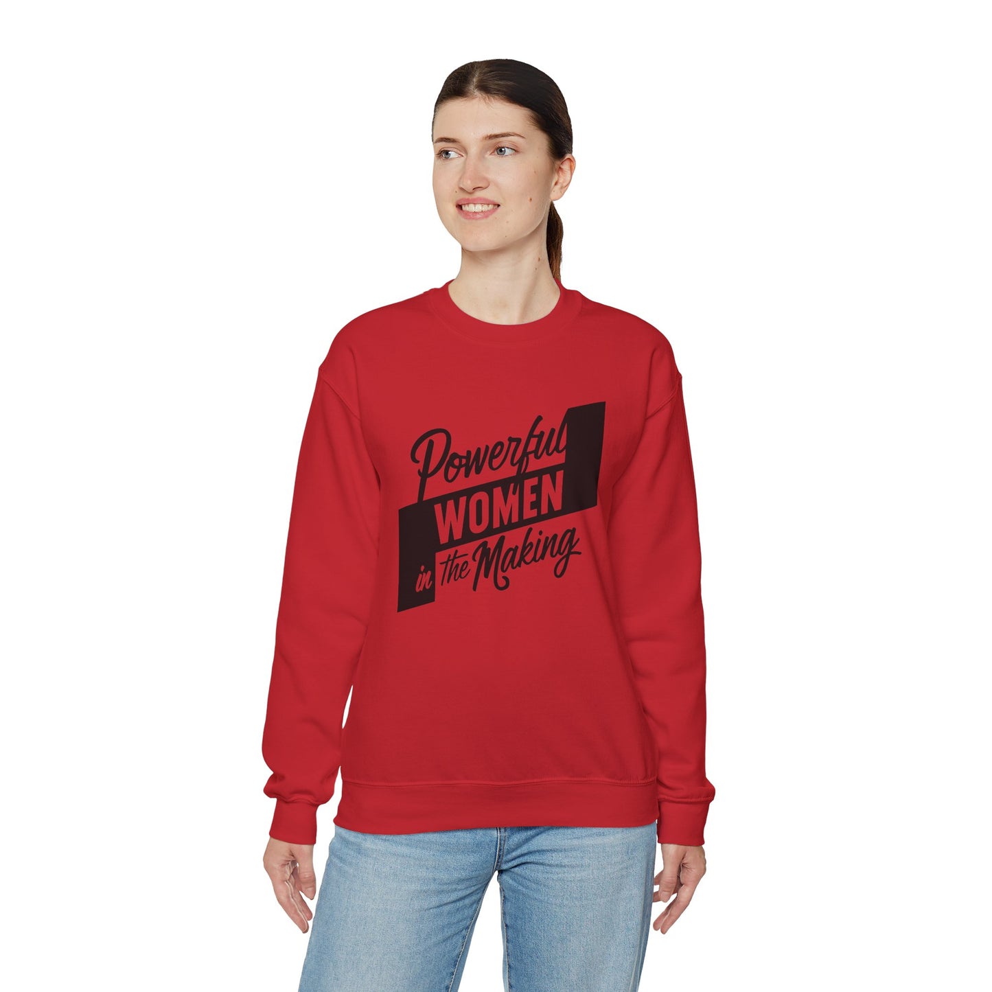 Powerful Women In The Making Unisex Heavy Blend™ Crewneck Sweatshirt